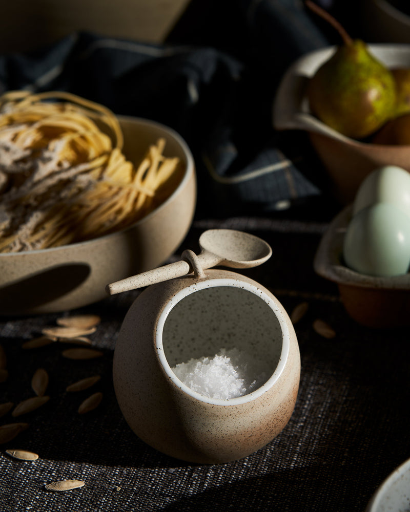 Salt Pig w/Spoon - Garden To Table