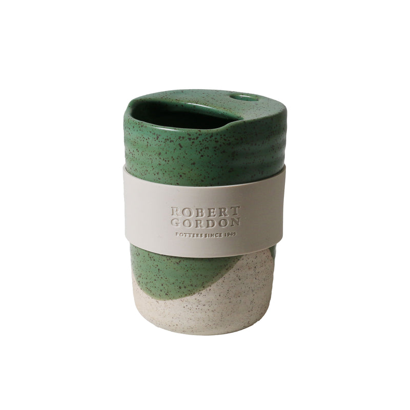 Travel Cup 350ml Green Dipped w/Band